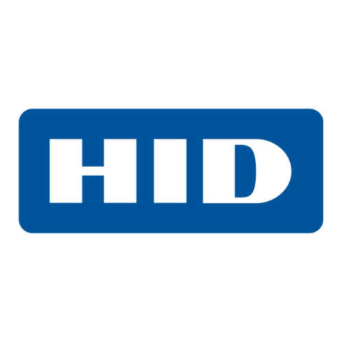 HID Global Logo in a blue rectangle.