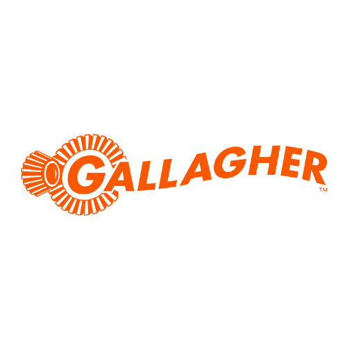 Gallagher logo written in orange.