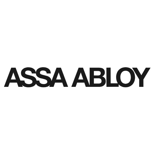 Assa Abloy logo written in black text.
